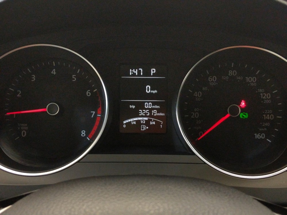2017 Volkswagen Jetta - Odometer Close Up