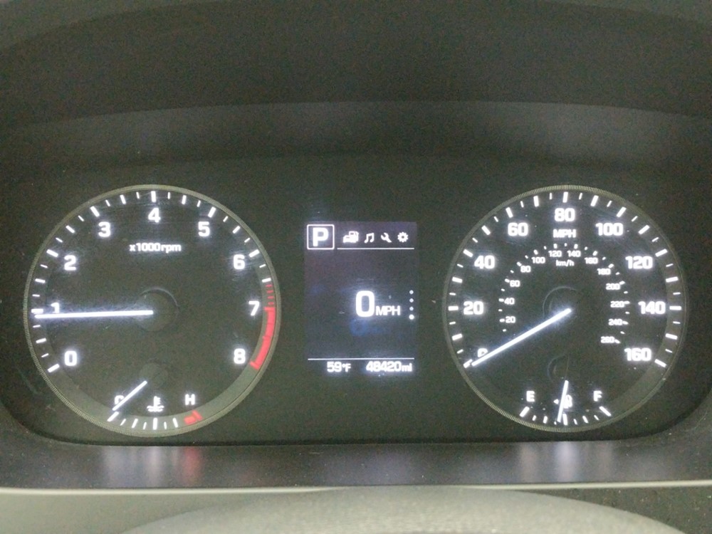 2017 Hyundai Sonata - Odometer Close Up