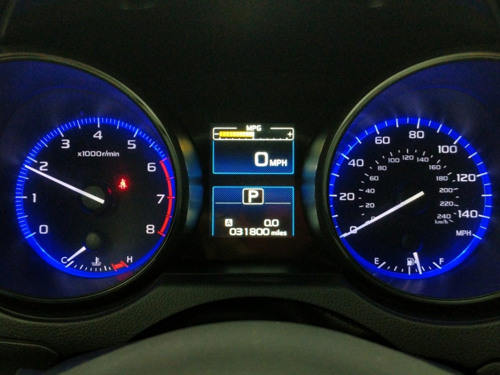 2017 Subaru Outback - Odometer Close Up