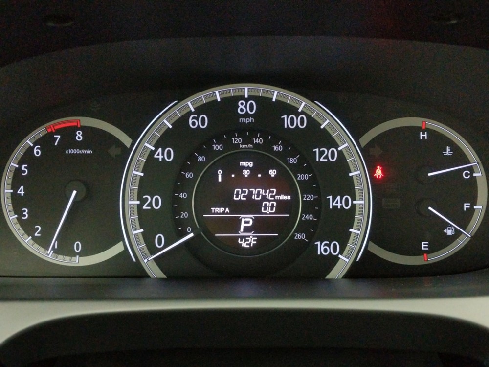 2013 Honda Accord - Odometer Close Up